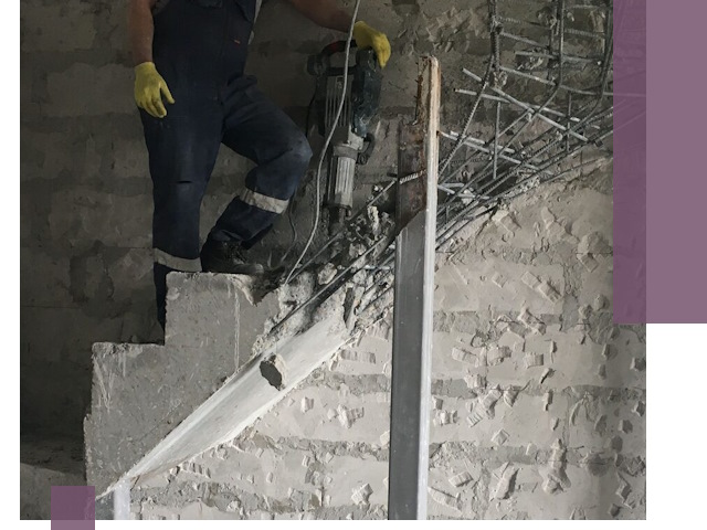 Демонтаж металлических и бетонных лестниц в Архангельске