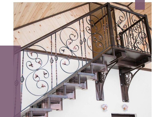 Кованые лестницы в Архангельске от 80192 руб. под ключ