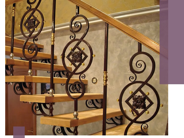 Изготовление кованых лестниц под ключ в Архангельске