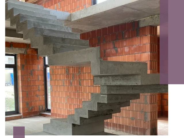 Изготовление бетонных лестниц под ключ в Архангельске