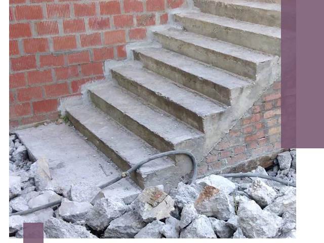 Демонтаж бетонных лестниц в Архангельске: быстро и безопасно