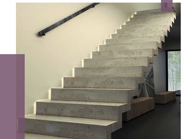 Облицовка бетонных лестниц в Архангельске от 4626 руб/м2