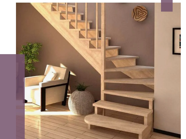 Изготовление Г-образных лестниц в Архангельске от 19020 руб. 