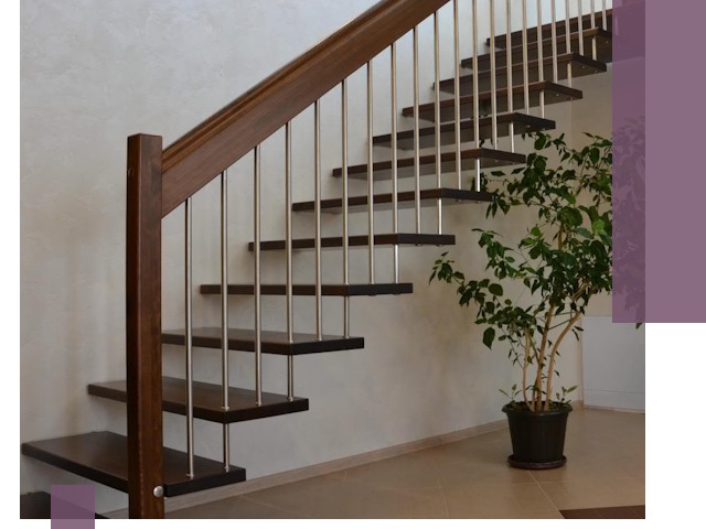 Лестницы на больцах под ключ в Архангельске – изготовление и монтаж