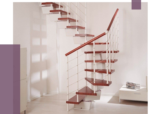Изготовление лестниц на больцах в Архангельске от 9767 руб. | ПРОЛЁТ-Рхн