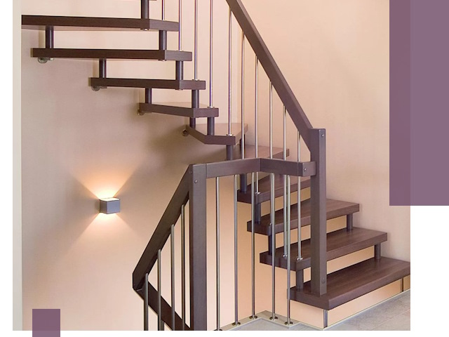 Изготовление лестниц на больцах в Архангельске под ключ