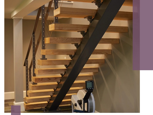 Лестницы на монокосоурах под ключ в Архангельске - изготовление и монтаж