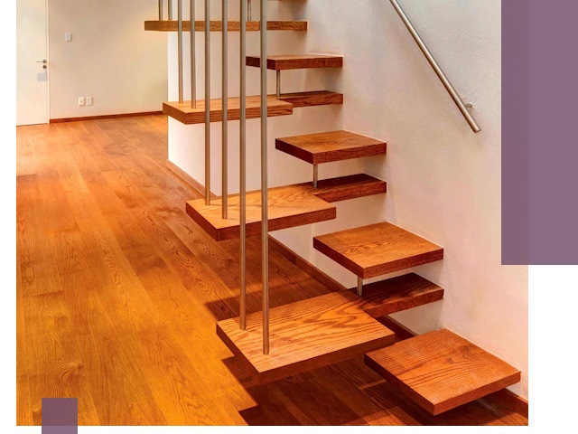 Лестницы «гусиный шаг» на заказ в Архангельске для узких пространств