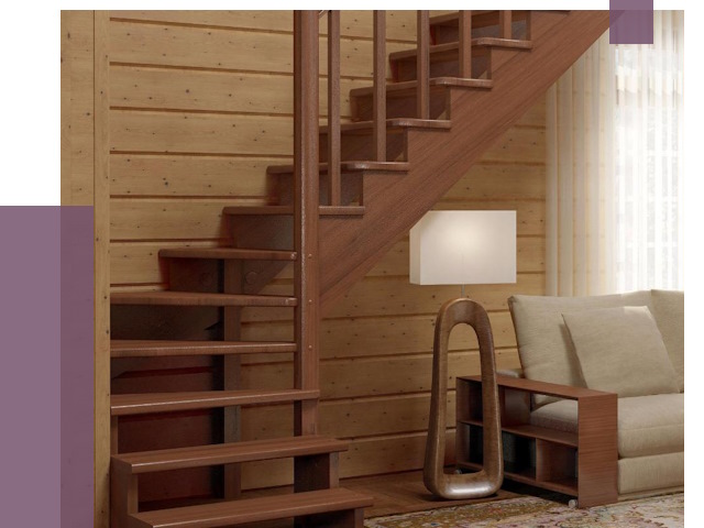 Лестницы эконом класса в Архангельске от 18352 руб. бюджетные решения