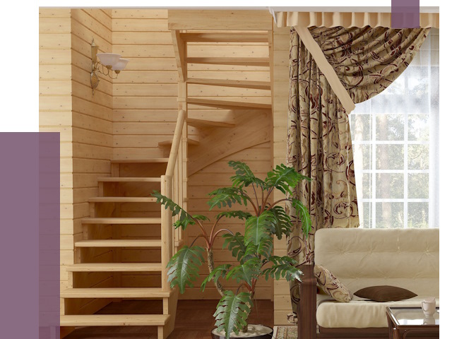 Лестницы для дачи в Архангельске от 76336 руб.  | ПРОЛЁТ-Рхн