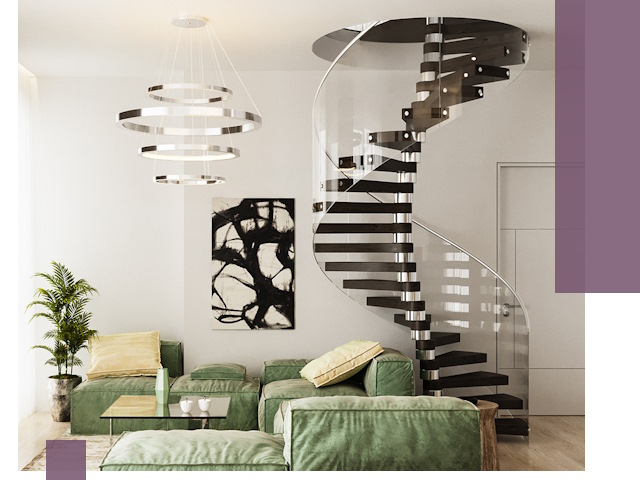 Лестницы для двухуровневой квартиры в Архангельске — изготовление и монтаж