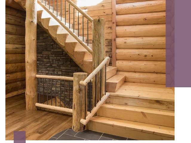 Лестницы в баню под заказ и профессиональный монтаж в Архангельске