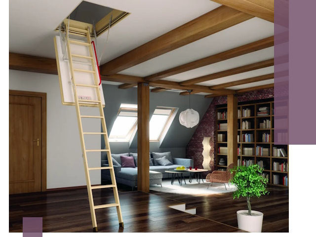 Чердачные лестницы под ключ в Архангельске: изготовление и монтаж