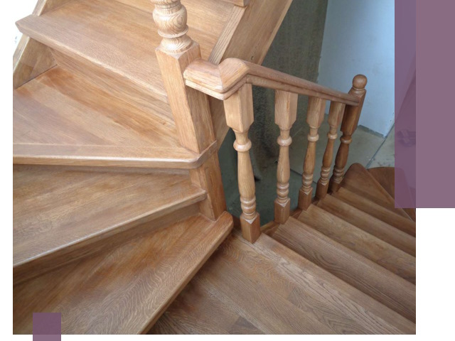 Дубовые лестницы под ключ в Архангельске: изготовление и монтаж