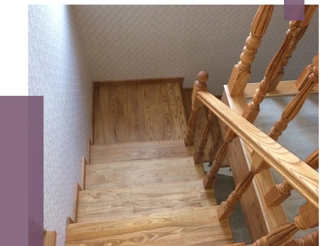 Сосновые лестницы в Архангельске под ключ от 8122 руб.  | ПРОЛЁТ-Рхн