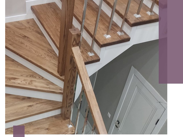 Обшивка металлических лестниц под ключ в Архангельске