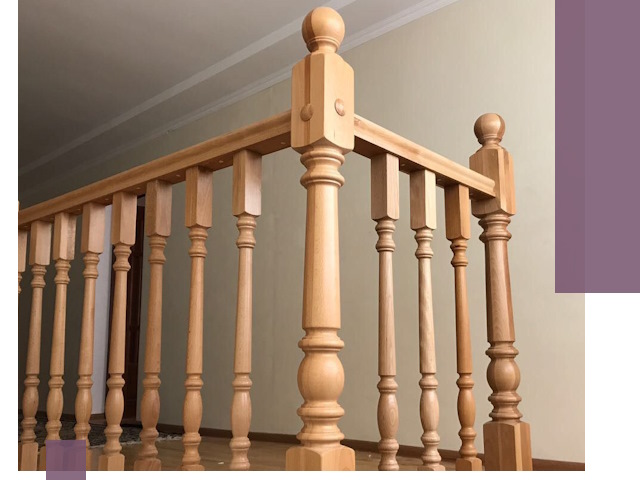 Деревянные перила на заказ в Архангельске: монтаж и изготовление