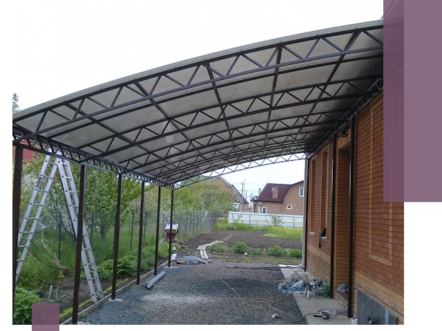 Профессиональный монтаж навесов под ключ в Архангельске