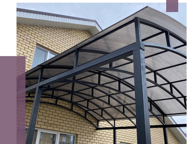 Монтаж козырьков в Архангельске от 11566 руб. | ПРОЛЁТ-Рхн