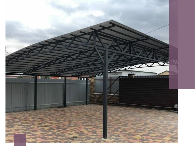 Недорогие навесы под ключ в Архангельске — изготовление и монтаж