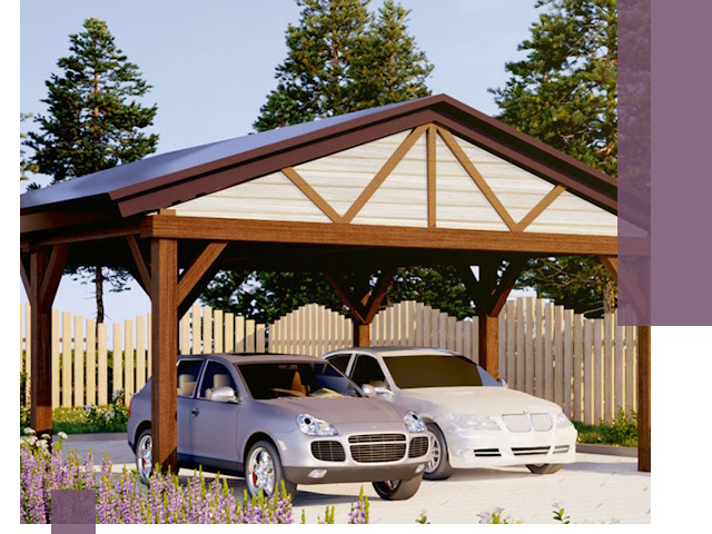 Навесы для автомобиля в Архангельске — изготовление и монтаж