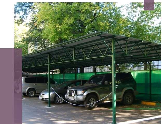 Навесы для парковки в Архангельске от 80706 руб. заказать | ПРОЛЁТ-Рхн