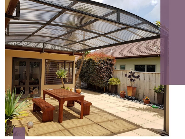 Навесы во двор под ключ в Архангельске — изготовление и монтаж