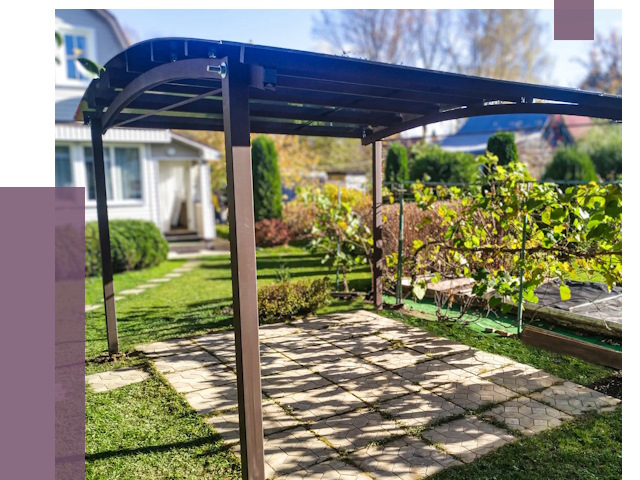 Навесы для дачи в Архангельске от 12800 руб. под ключ — ПРОЛЁТ-Рхн