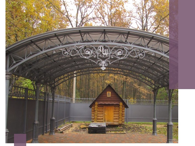 Кованые навесы премиум-класса под заказ в Архангельске