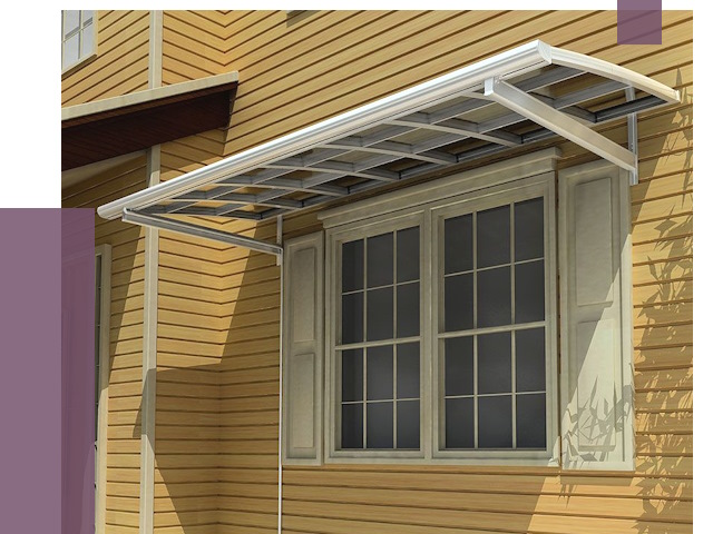 Козырьки над окнами в Архангельске от 7659 руб. — монтаж, покупки | ПРОЛЁТ-Рхн