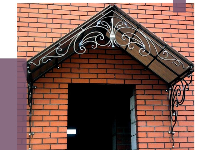 Металлические козырьки в Архангельске от 10744 руб. 