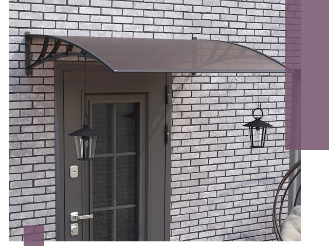 Недорогие козырьки и навесы под ключ в Архангельске