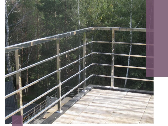 Парапеты из нержавеющей стали в Архангельске — изготовление и монтаж