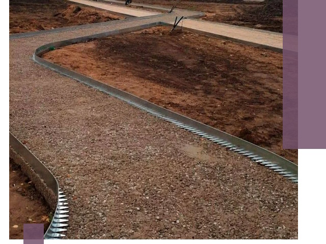 Металлические бордюры под ключ в Архангельске — изготовление и монтаж