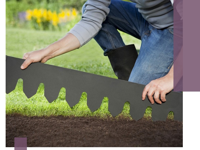 Металлические бордюры для газона в Архангельске — изготовление и монтаж