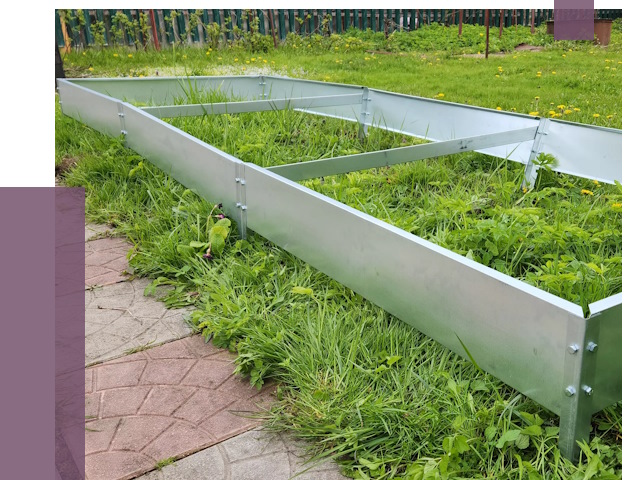 Металлические бордюры для грядок в Архангельске от 1799 руб. 