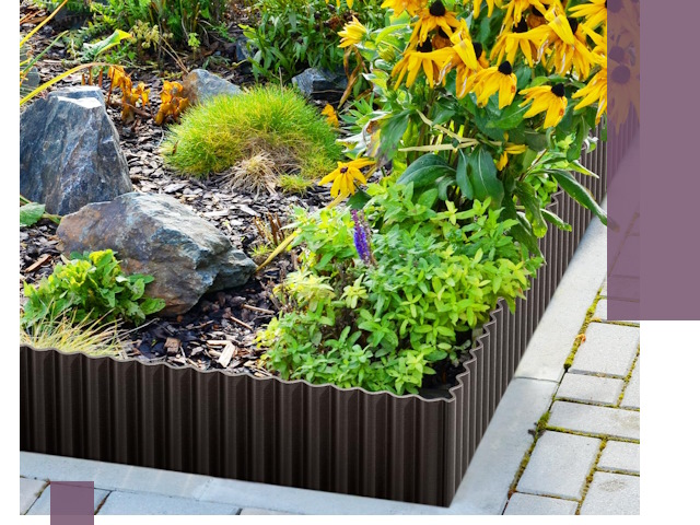 Металлические бордюры для клумб в Архангельске — производство и монтаж